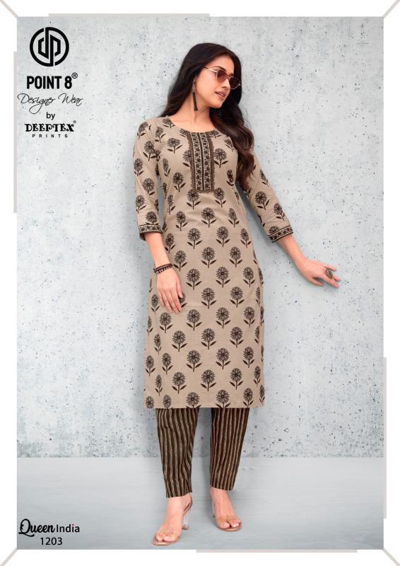 Deeptex queen india vol-12 jaipuri cotton kurti wholesaler